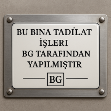 Tadilat Bilgi Levhası