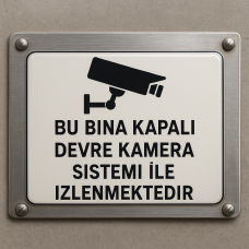 Kamera Uyarı Levhası